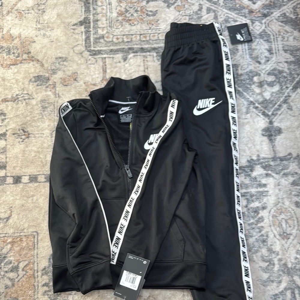 Nike Black Tracksuit with Logo Tape